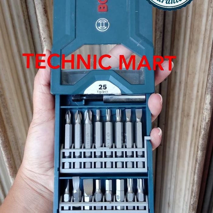 READY Mata Bor Obeng BOSCH 25 pcs Mini X-Line Screwdriver Bit Set mata bor bosch