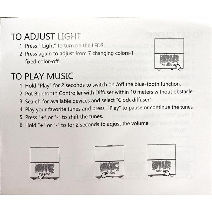 (Expert) Aroma Diffuser 300ml Essential Oil Diffuser With LED light Speaker