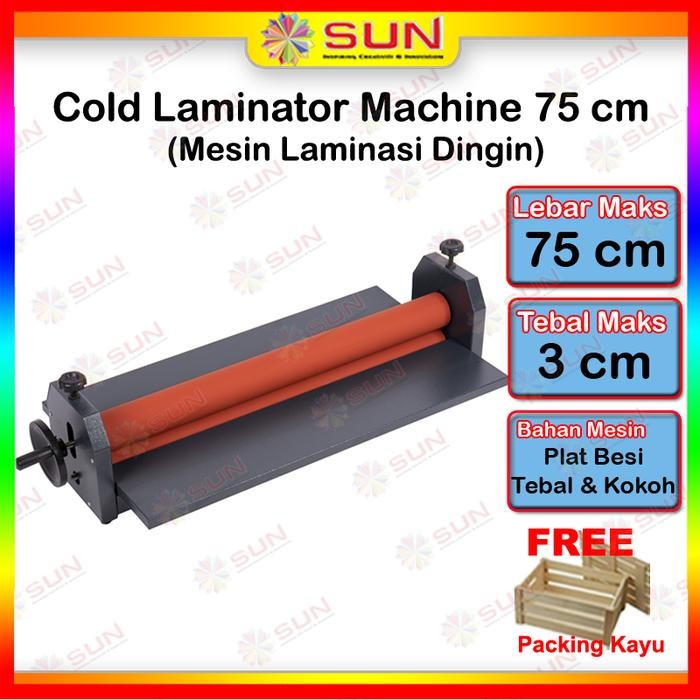 

DKF9 Alat Mesin Laminating Laminasi Dingin - Cold Laminator 750/650 Mm ( Untuk Plastik