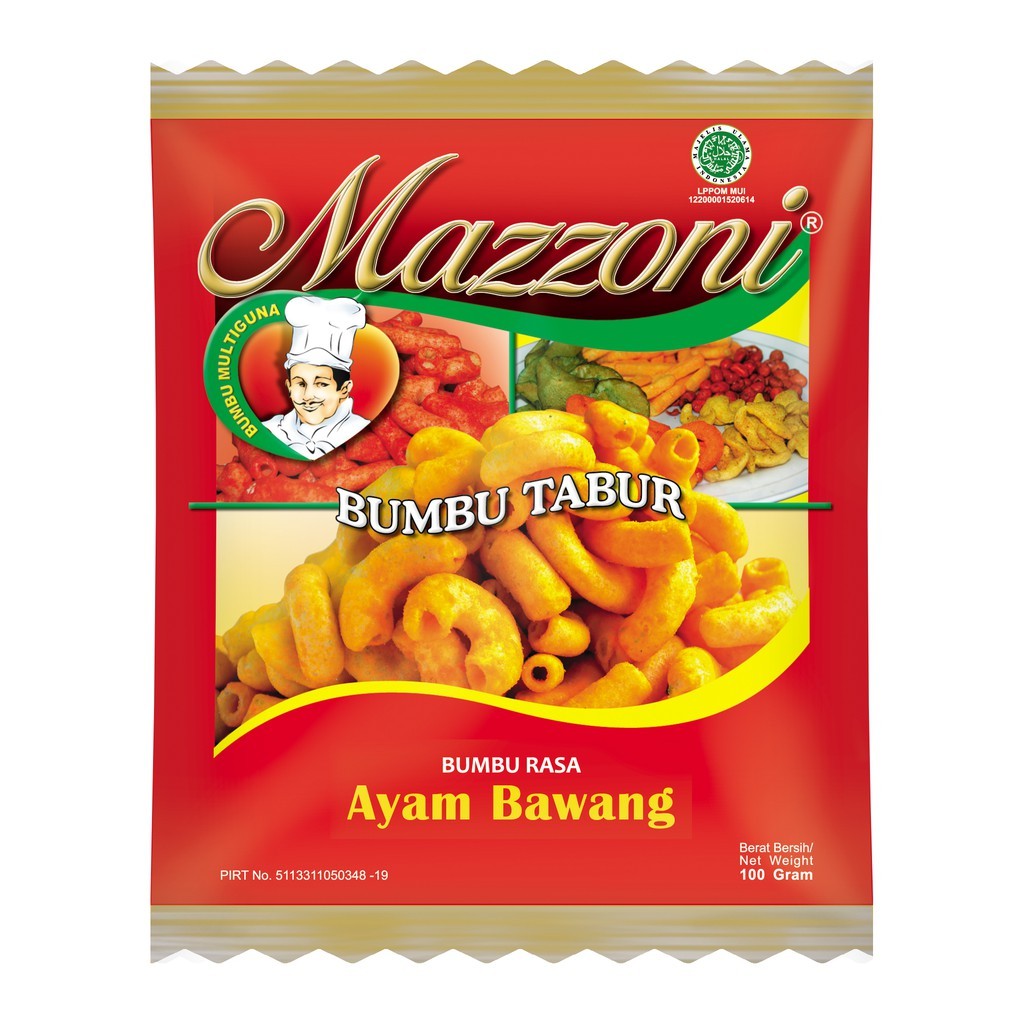 

Mazzoni Bumbu Tabur 100gr Ayam Bawang / Barbeque / Pedas Manis / Rumput Laut / Sapi Panggang /Jagung Manis / Jagung Bakar