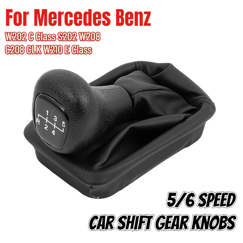 IMPORT HIGH QUALITY MANUAL 5 6 SPEED GEAR SHIFT KNOB LEVER HANDLE FOR MERCEDES BENZ W202 C CLASS
