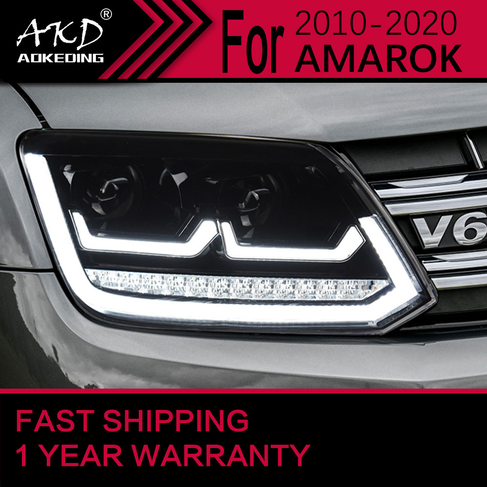 Car Lights for VW AMAROK LED Headlight 2010-2020 AMAROK Head Lamp Drl