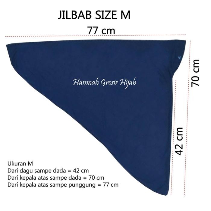 (Expert) JILBAB INSTAN BERGO kerudung size M PAD TALI ANAK bahan kaos sekolah