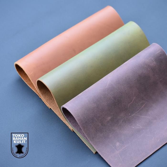 Kulit sapi lembaran Crazy horse ukuran A4 & A3