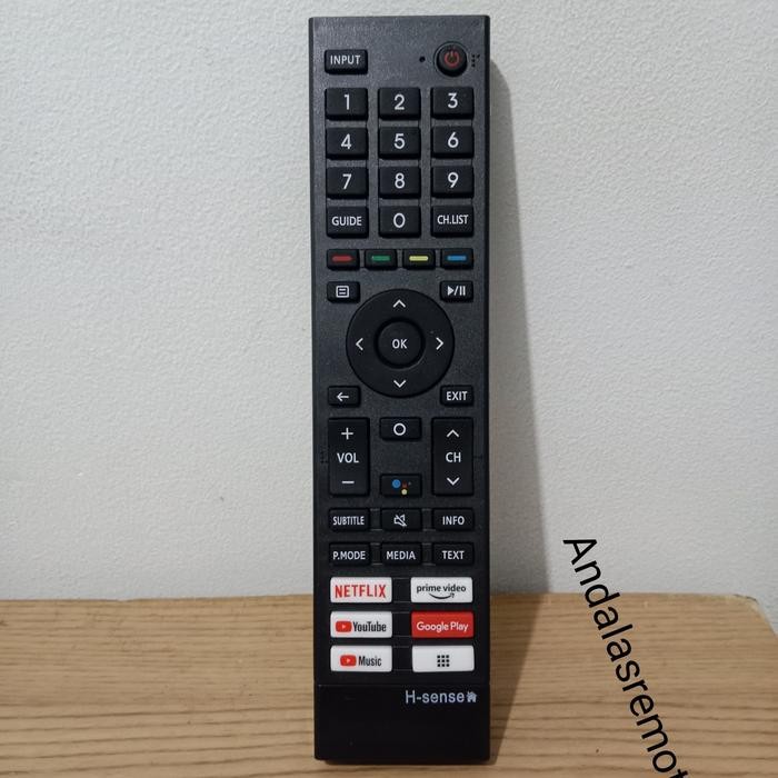 UZ6Z   Remot Remote Tv Hisense Led/Lcd Android Tv Uhd 4K 43A6500H 50A6500H