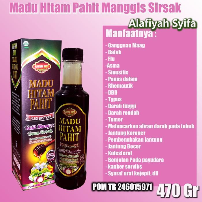 

NWFK Madu Hitam Pahit Sirsak Manggis Al-Afiyah