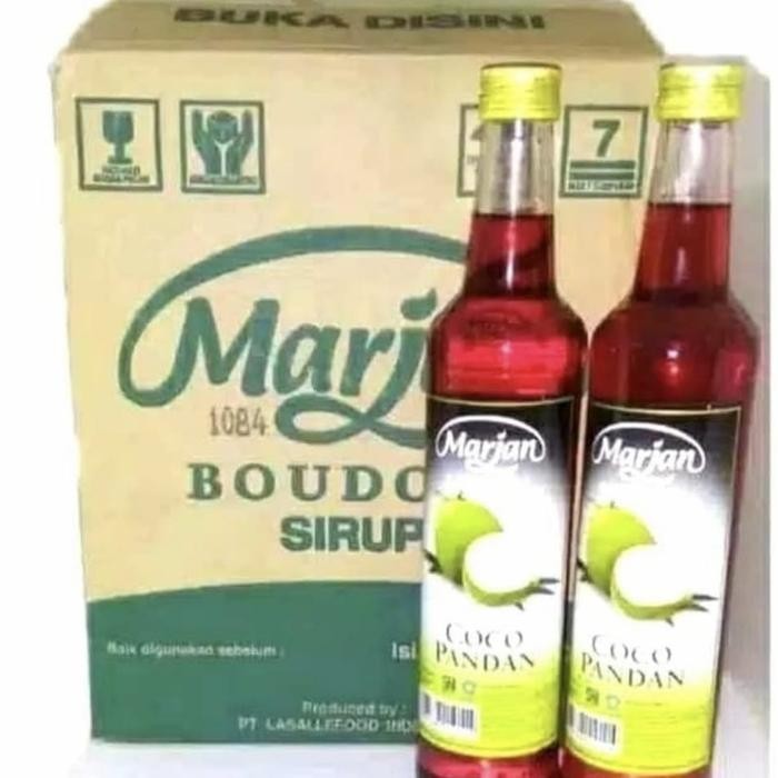 

NWFK Sirup Marjan Cocopandan Per Dus Isi 12 Botol Khusus Gojek/ Grab