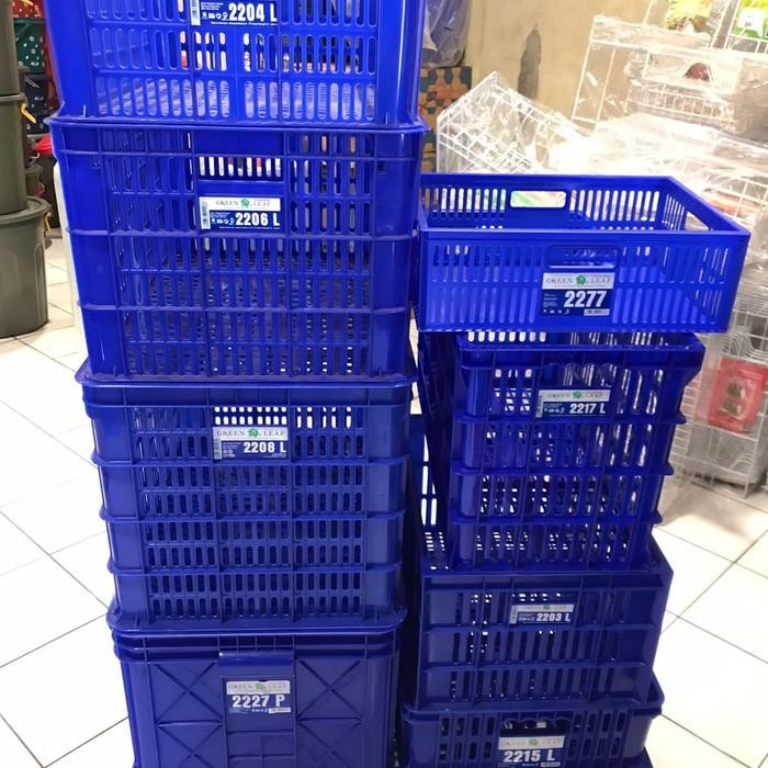 Container/Krat Industri Gelas 50 Bh 2216L Green Leaf