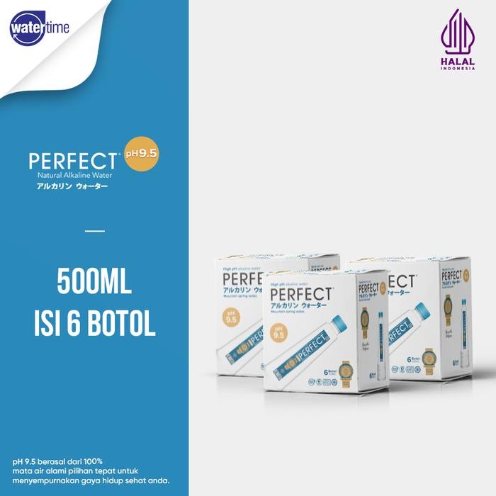 

NWFK Perfect Alkaline Water 500 Ml Mini Ph 9,5 (Isi 6 Botol)