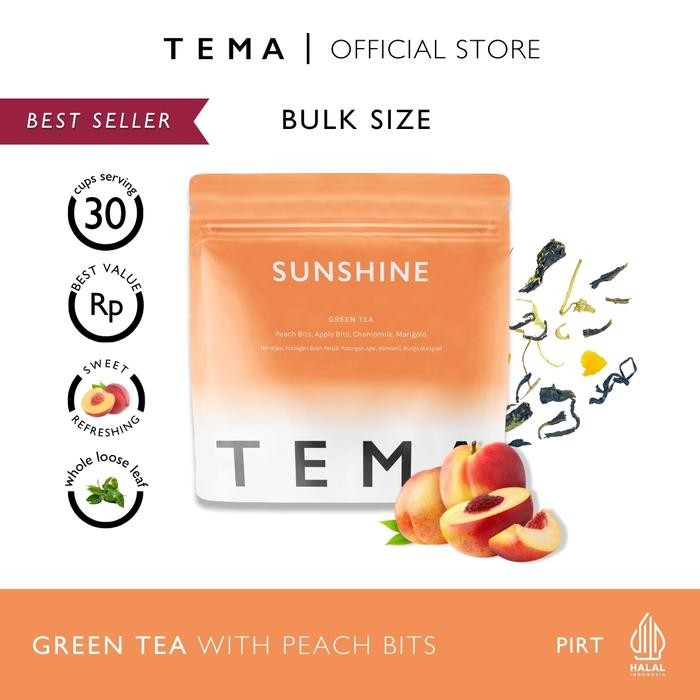 

8SXE Tema Tea Loose Leaf Large Pouch - Sunshine / Peach Green Tea