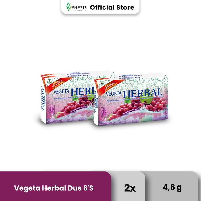 

8SXE Vegeta Minuman Serat Herbal Dus 6'S X 4.6 Gr (Isi 2)