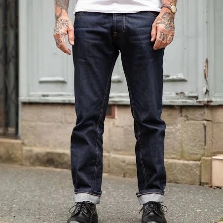 DENIM SELVEDGE 14 OZ BLACK INDIGO / BLUE INDIGO