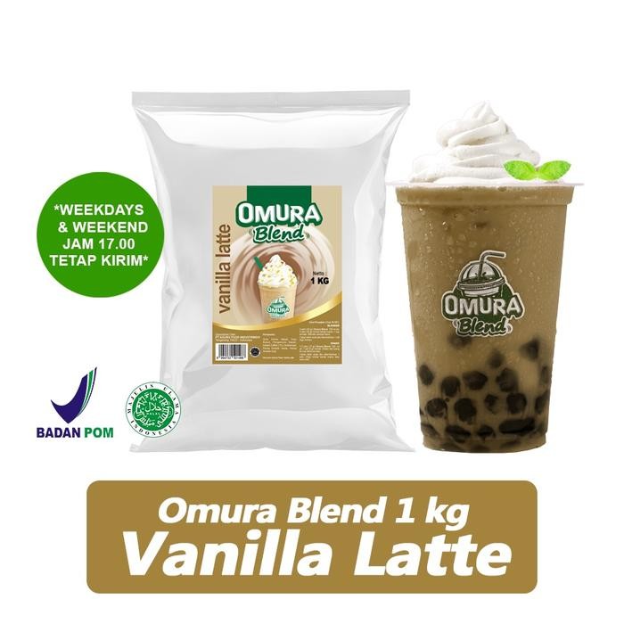 

8SXE Omura Blend Bubuk Minuman Rasa Vanilla Latte Powder Drink 1 Kg Omura Powder