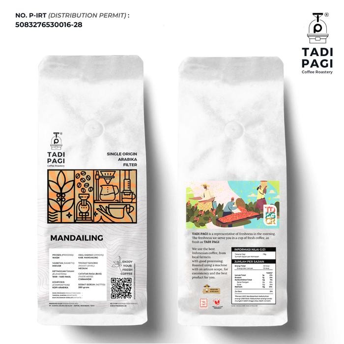 

8SXE Mandailing 200 Gr Roast Bean Coffee - Biji Kopi Matang