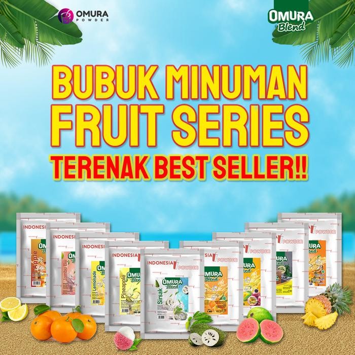 

8SXE [Fruit Squash Series] Bubuk Minuman Premium Mix Gula Rasa Buah Segar Tanpa Susu