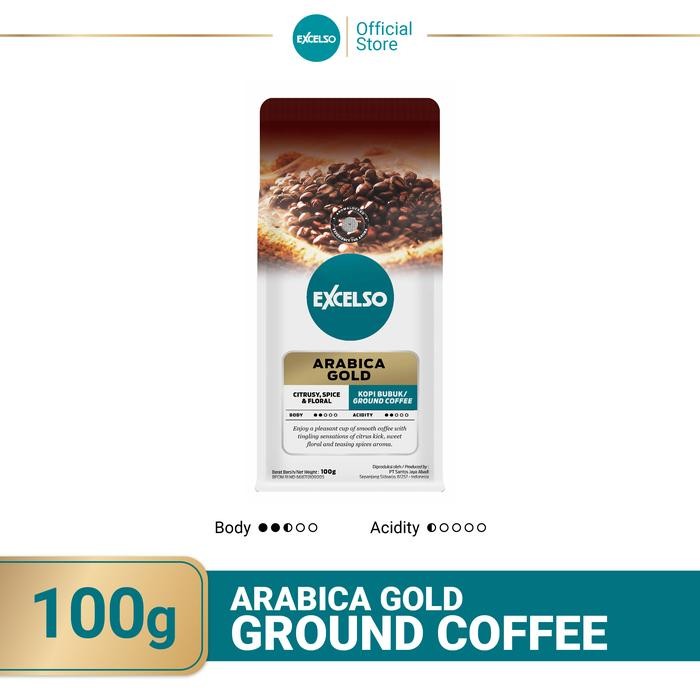 

8SXE Excelso Kopi Arabica Gold Bubuk 100G