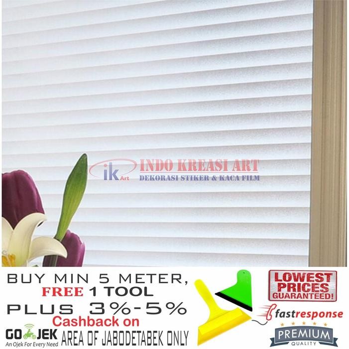 FKDO Stiker Kaca Film Motif Garis Semi Blur Terbaru