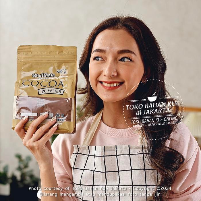 

Ready Chefmate Pure Cocoa Powder 500Gr Kemasan Asli Red Brown Cokelat Bubuk Murni Premium Warna