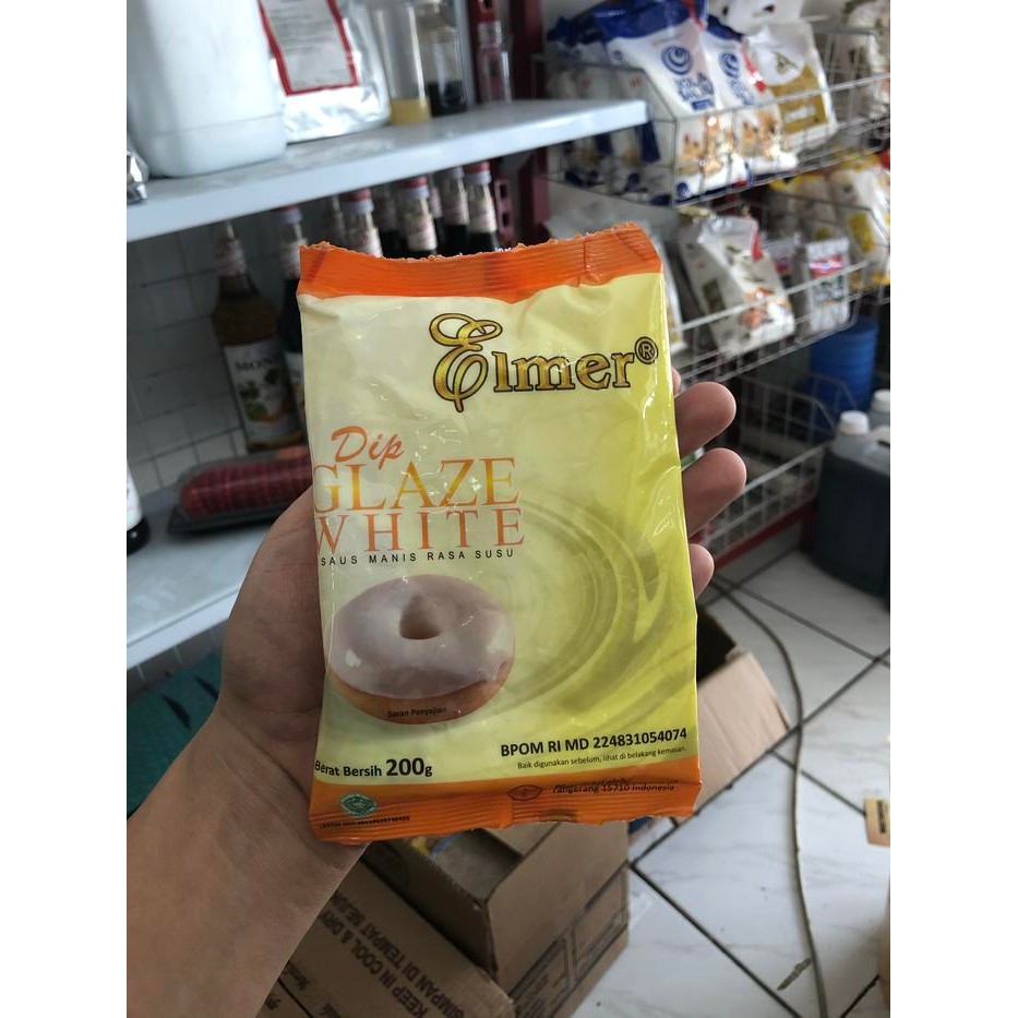 

Ready Promo Dip Glaze Elmer Rasa White 200G