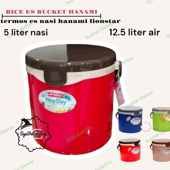 2_Y_   Termos Nasi 12.5 Liter Lion Star/ Lionstar Hanami Rice 12.5 Litre