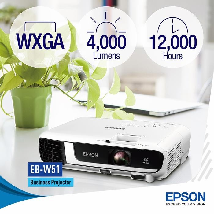 Projektor Epson Eb - W51 ( Pengganti Eb - W41 )