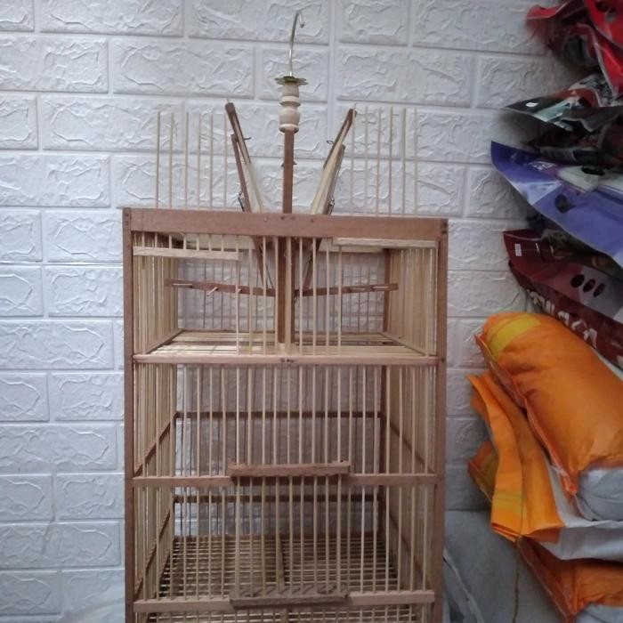 Kandang / Sangkar Jebakan Burung Kayu Besar