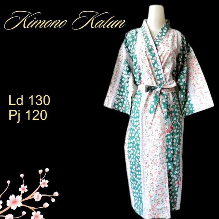 Kimono Salon Spa Kimono Pria Wanita Kimono Tidur Katun Panjang Kode 34