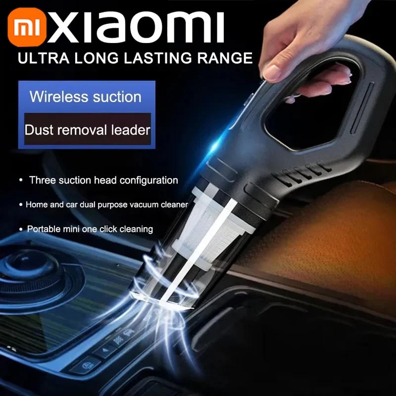 IMPORT XIAOMI CAR VACUUM CLEANER 120W HIGH POWER USB CHARGE HANDHELD CORDLESS VACUUM CLEANER STRONG