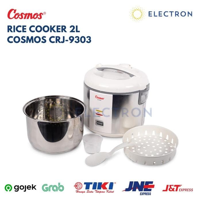 Cosmos 2L Crj9303 Crj 9303 Crj-9303 Rice Cooker Com Stainless