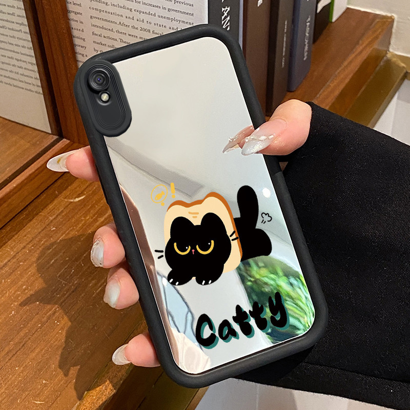 Casing Hp Untuk Xiaomi Redmi 9A Redmi 9i Redmi 9T Redmi 9 Power Case Casing HP pola Kucing hitam Kes