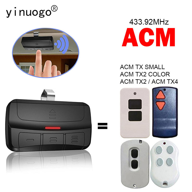 ACM TX4 TX SMALL TX2 COLOR Garage Door Remote Control 433.92MHz