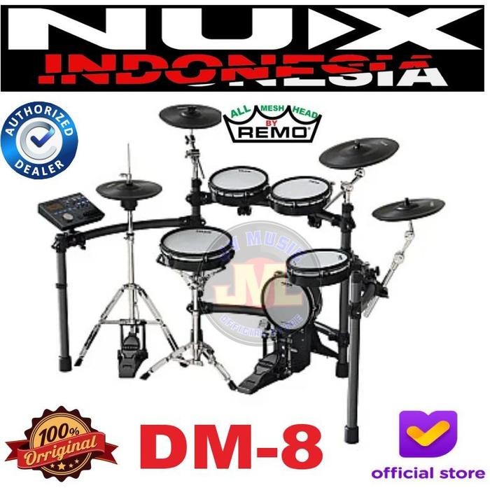 Drum Nux DM8 Digital Drum Elektrik Set Nux DM-8 Elektrik Drum Set Paket