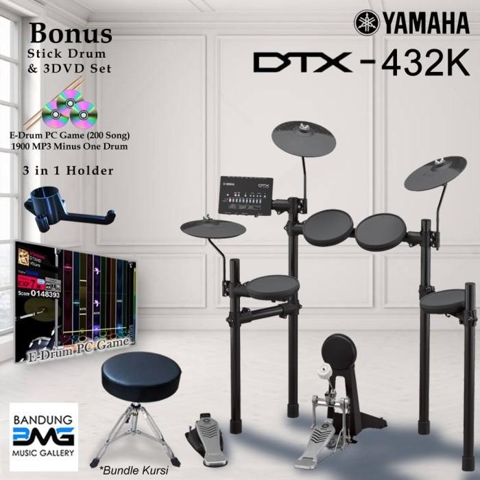Yamaha DTX432 Drum Elektrik + Kursi / DTX 432 / DTX432K / DTX 432K