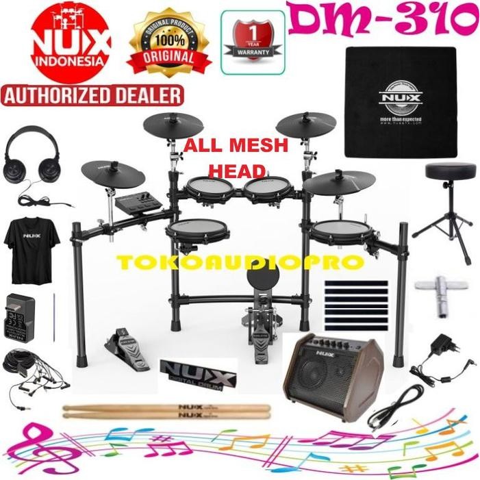 Drum Nux DM310 Digital Drum Elektrik Nux DM-310 Elektronik Drum Set Nux