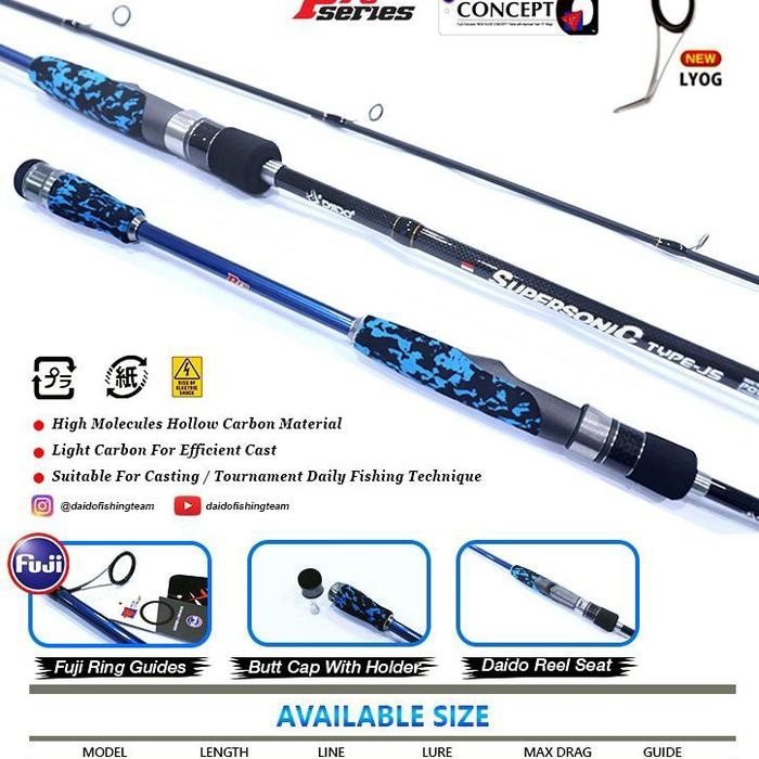 JORAN DAIDO SUPERSONIC TYPE-JS 10-20 LB SPINNING CARBON SOLID