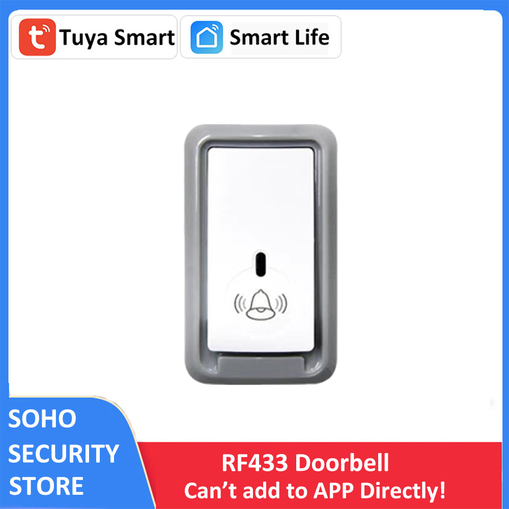 Tuya Smart Home Security Door RF433 Doorbell works with TUYA WIFI RF
