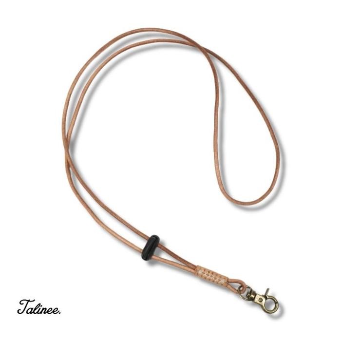 

TERMURAH Lanyard Tali Gantungan Kulit Bulat Podz/ ID etag kulit READY STOCK