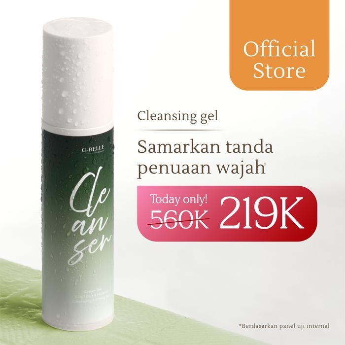 M4R7 Gbelle Face Wash 3 In 1 Green Tea Cleansing Gel - 120Ml Cleanser Untuk Kering Anti