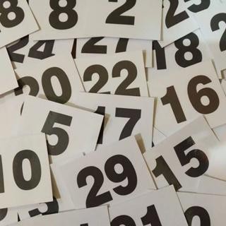 

NOMOR ANTRIAN 1 S/D 100 Ukuran 6 X 6