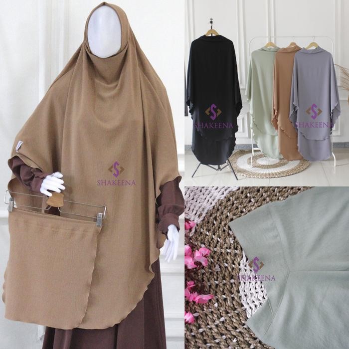 SURCA Long Hijab Dagu Malaysia Terbaru- Khimar Dagu Jumbo Syari
