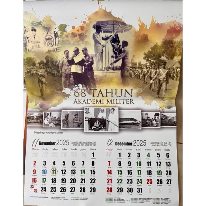 

Kalender Dinding AKMIL Akademi Militer Tahun 2025