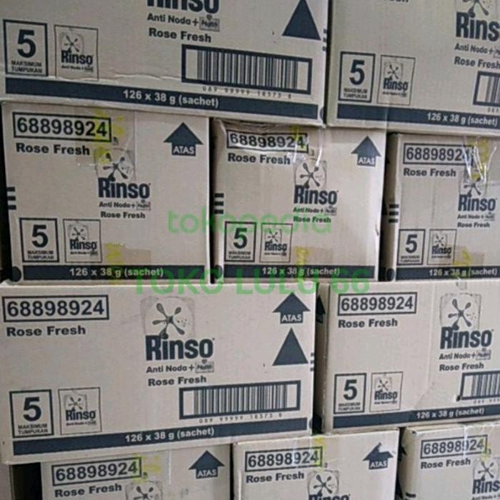 FAB0 Rinso Bubuk +Molto Sachet 1Dus Isi 126 Sachet X 42Gr [Ready]