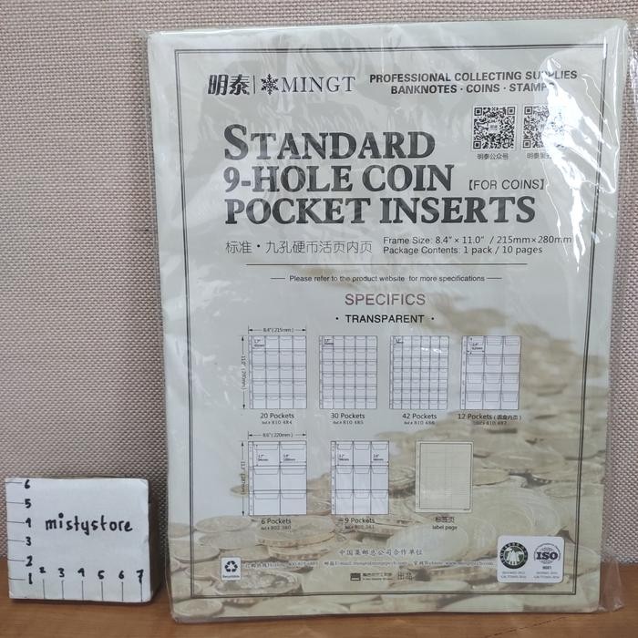 Plastik transparan Plastic MingT 20 kantong pocket album refill simpan koleksi Collectible Tazos