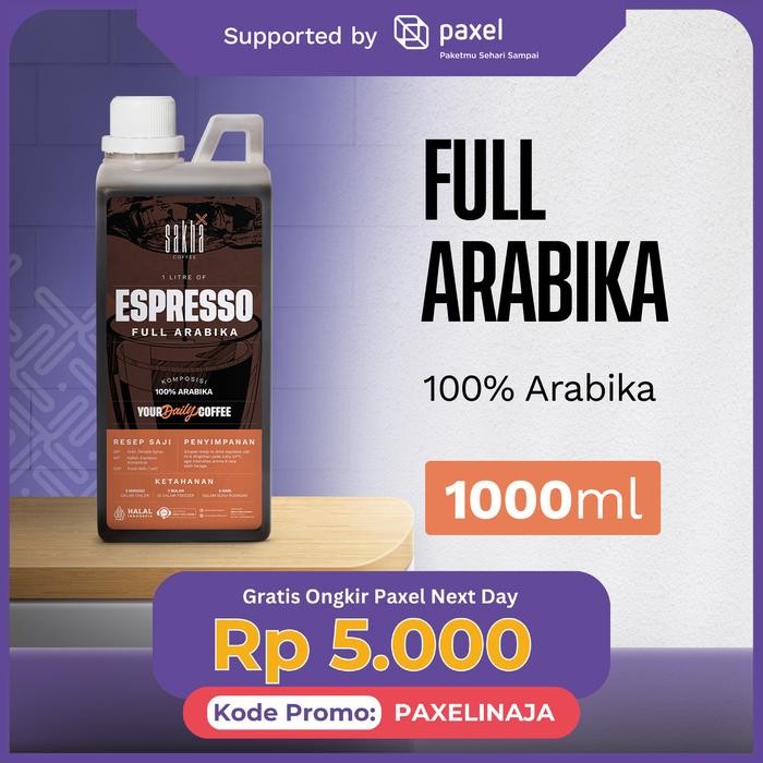 

Terlaris - Espresso Cair Kopi 1L Full Arabika Konsentrat Murni Asli Minuman Coffe