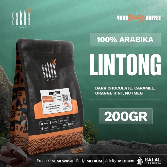 

Terlaris - Kopi Arabika Lintong Mandheling Mandailing Coffee Espresso Biji Bubuk 200Gr Manual Brew
