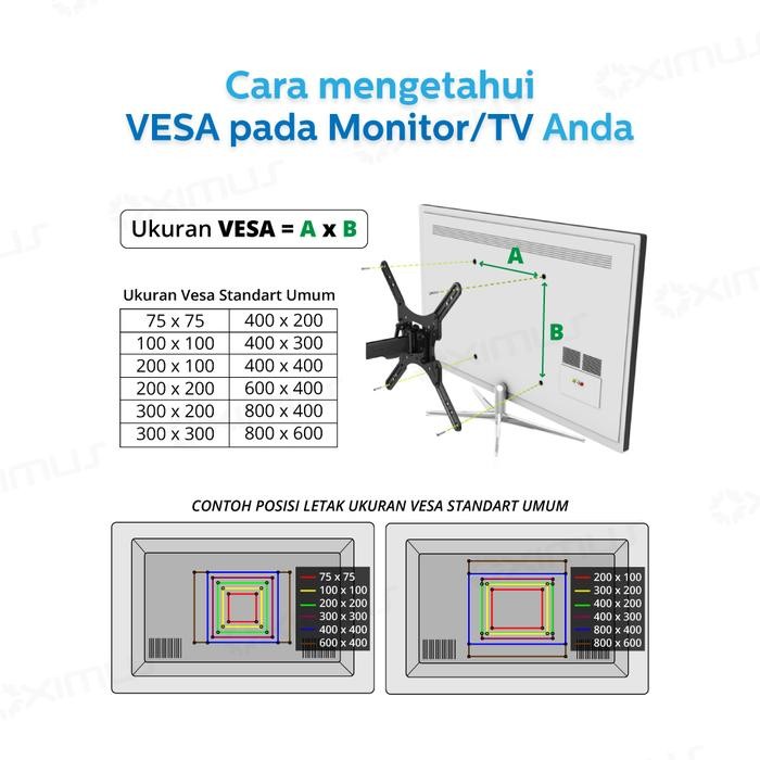 

BRACKET MEJA LCD LED TV 1 Monitor 13" - 27" OXIMUS HYDRA ZL1102