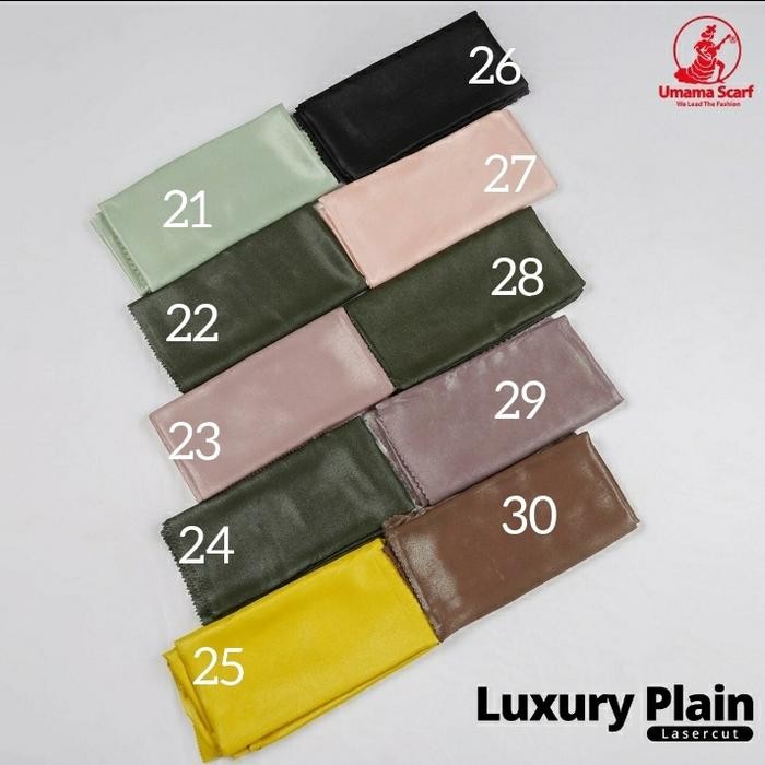 (Expert) Hijab Segi Empat Syari Glitter Luxury Plain Laser Cut umama scarf