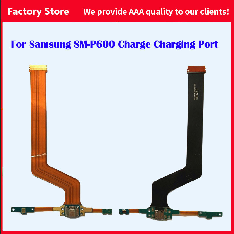 Dock Connector Charging Port USB Microphone Flex Cable For Samsung Galaxy Note 10.1" 2014 P605 SM-P6