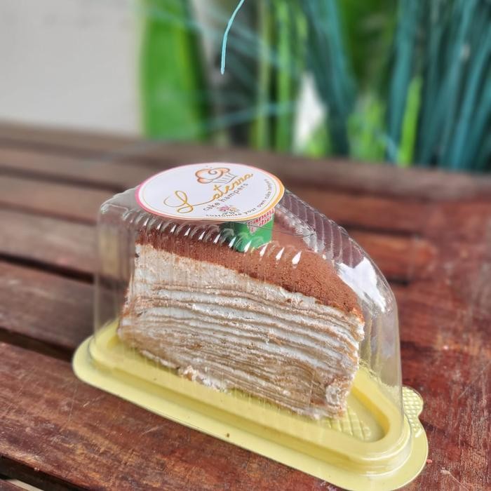 

OR6T Mille Crepes Cake Slice Cake Viral Mille Krepes Krepes Kue Kado Ultah