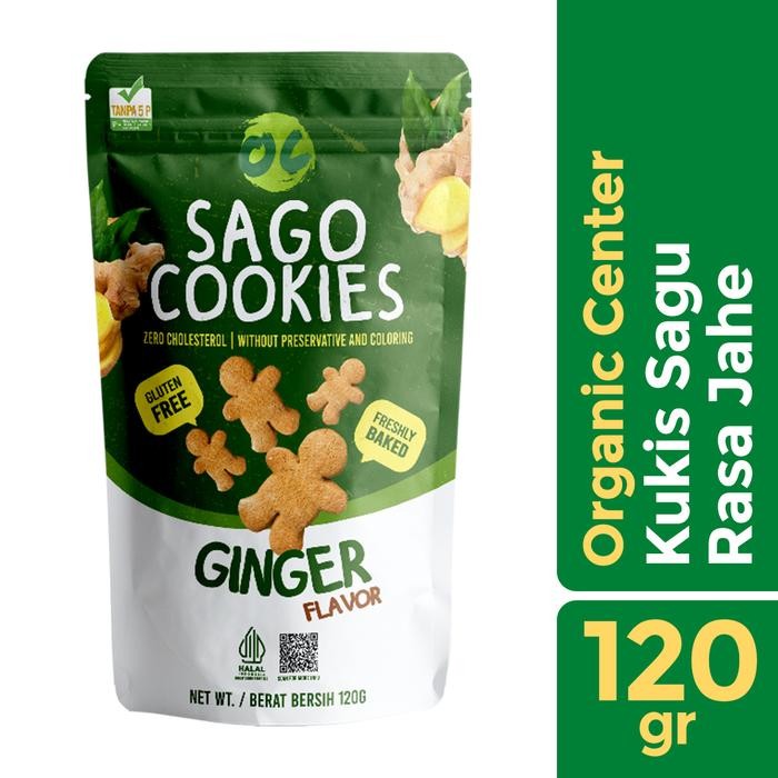 

OR6T Organic Center - Sago Cookies Ginger 120Gr - Kukis Sagu - Snack